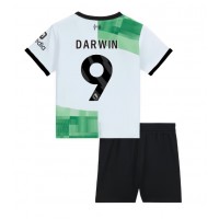 Liverpool Darwin Nunez #9 Auswärts Trikotsatz Kinder 2023-24 Kurzarm (+ Kurze Hosen)